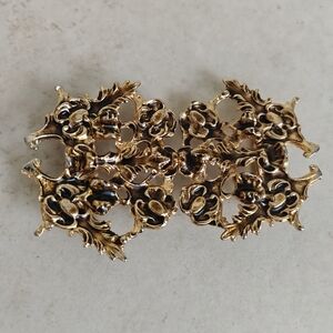 Vintage Gold Tone Statement Belt Buckle